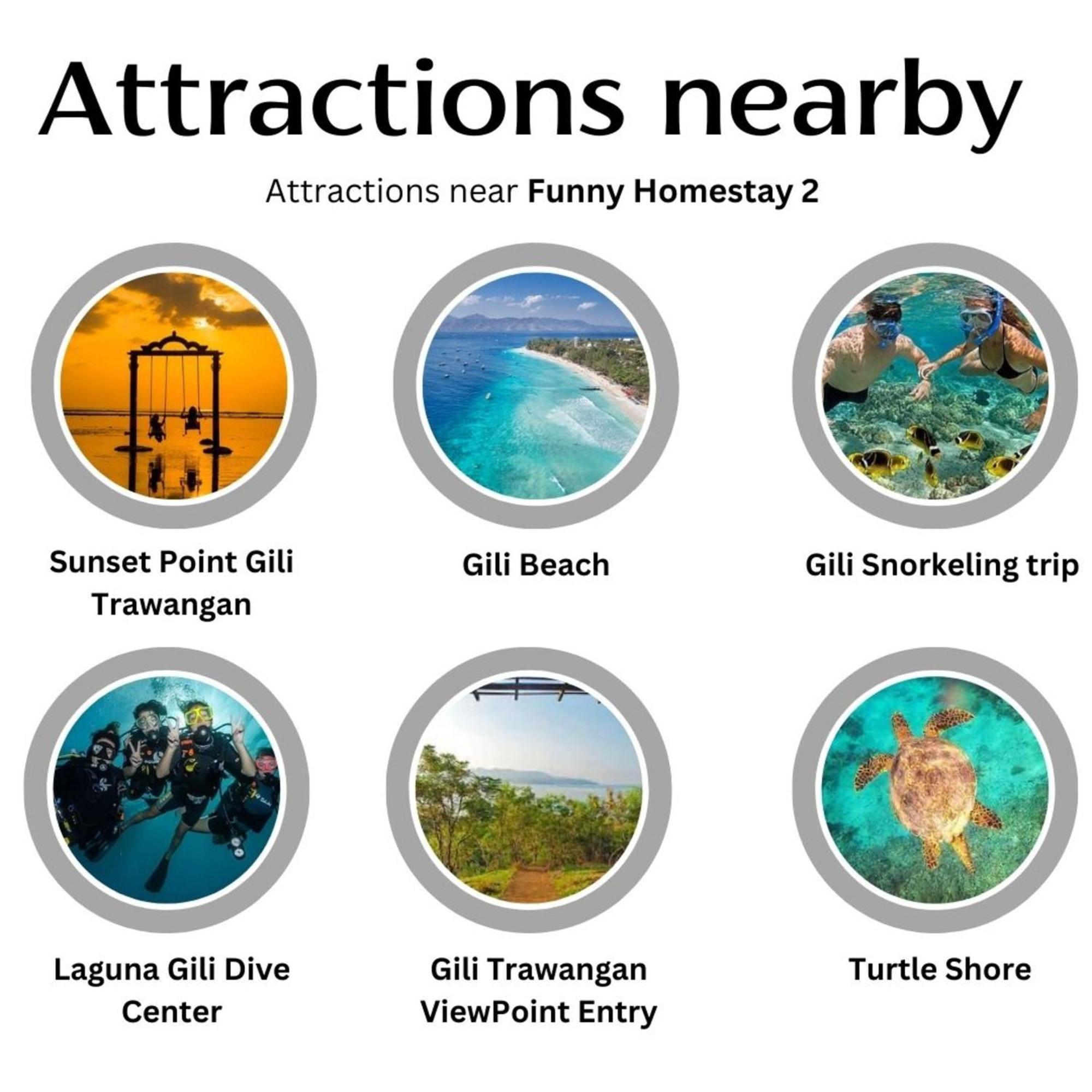 Funny Homestay 2 Gili Trawangan Exterior foto